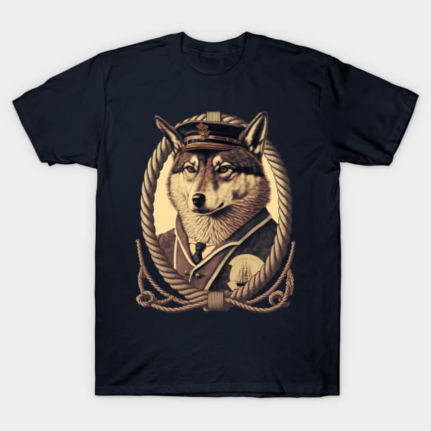 Sailor Wolf T-Shirt by MitchLudwig